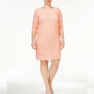 Jessica Howard Plus Size Lace Sheath Dress 24W
